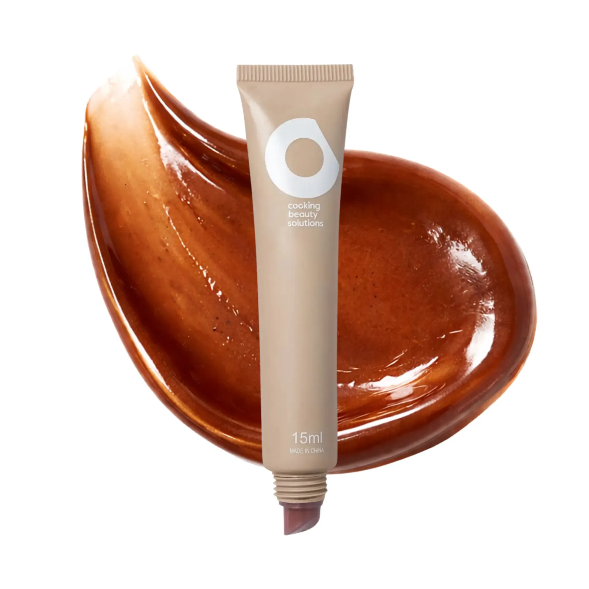 Orno Beauty Solutions Lip Gloss Nude Beige, Ultra Shine Vegano con Ácido Hialurónico y Manteca de Karité, Hidratación, Waterproof y Larga Duración, Tono Vanilla Beige 02