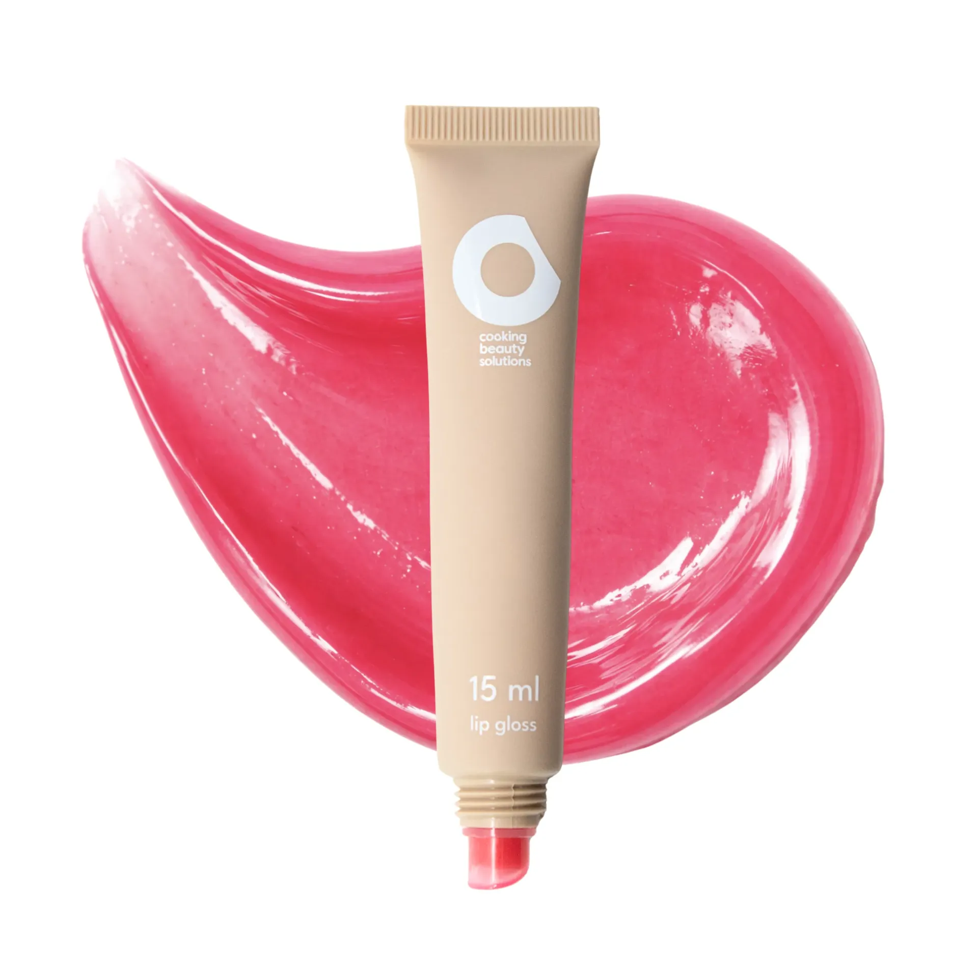 Orno Beauty Solutions Lip Gloss Rosa Jelly, Brillo Alto Impacto con Aroma a Cupcake, Efecto Wet Lips, Textura Suave, Larga Duración, Tono Vanilla Jelly 03